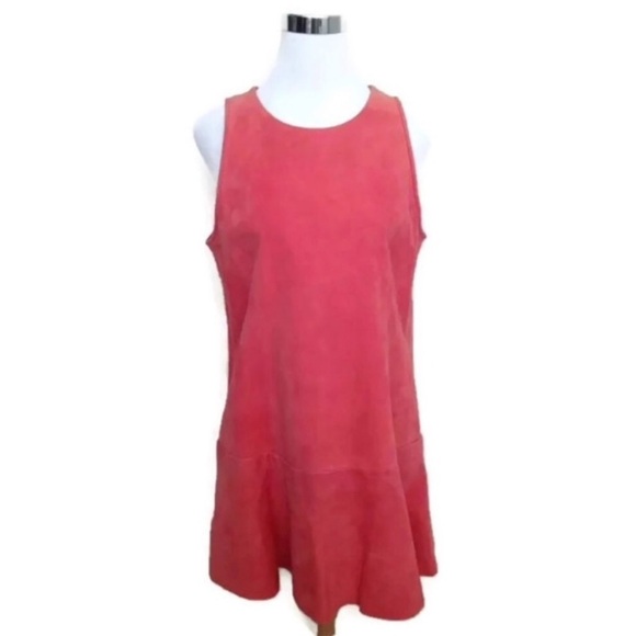 Balenciaga Dress Suede Leather Mini Shift - Picture 1 of 8